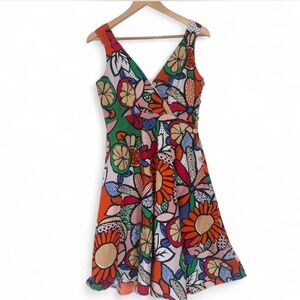 LOOKING GLAM BETTY BOOP | Handmade Cotton size 6 FLORAL COTTON SUNDRESS